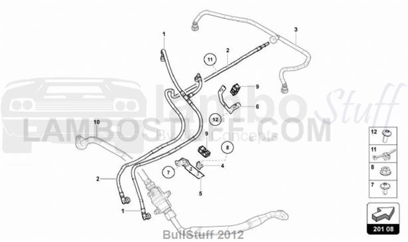 2018 Lamborghini AVENTADOR S ARABIA FUEL LINE (201.08.00)